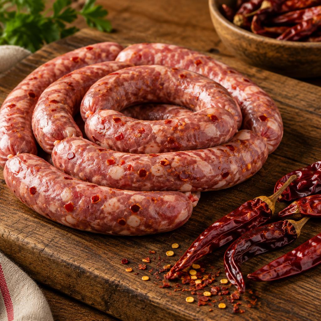 Linguiça Fina Mineira Artesanal com Pimenta